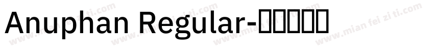 Anuphan Regular字体转换